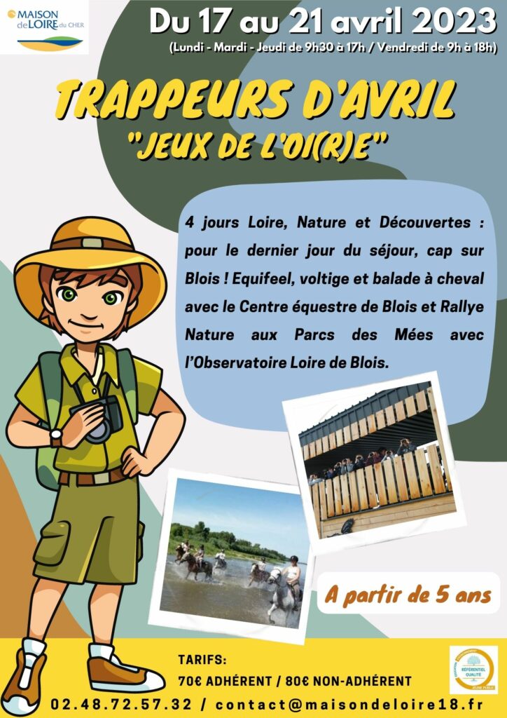 Séjour TRAPPEURS AVRIL