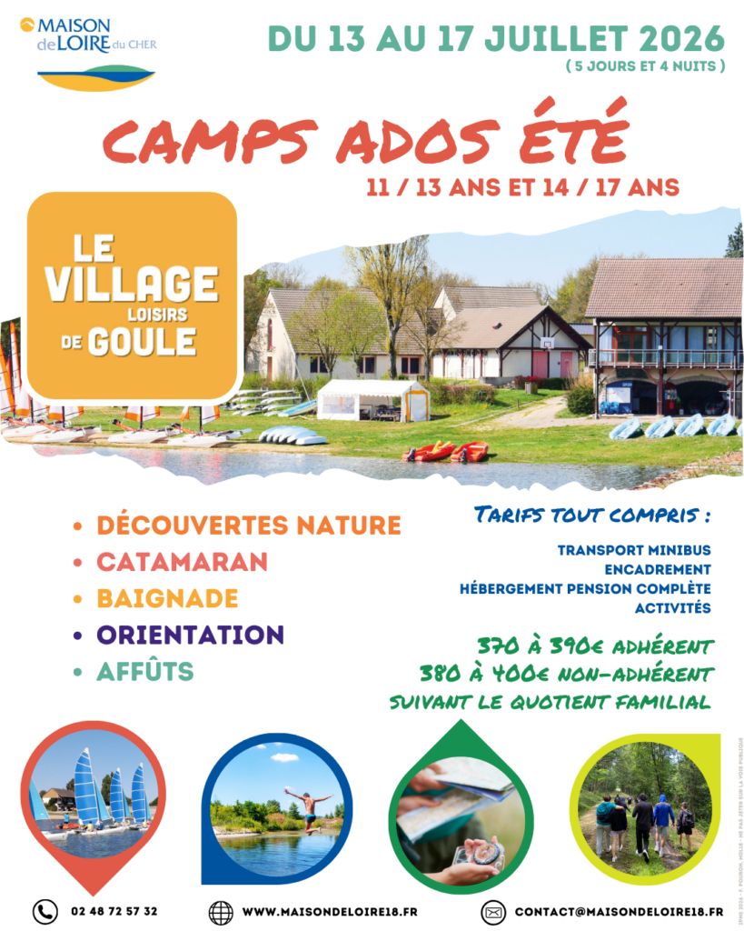 Camps ados 11/17 ans – Avec nuitées