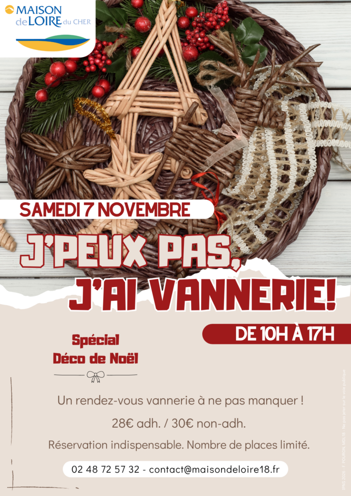 ATELIER VANNERIE SPÉCIAL DÉCO DE NOËL